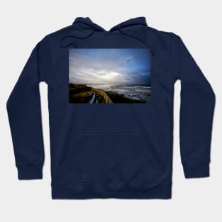 Winter weather over the North Sea Hoodie